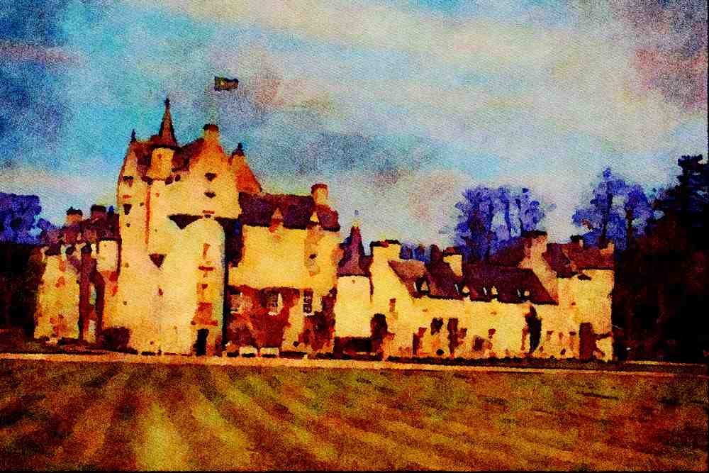 612083 Ballin Dalloch Castle, Scotland A4 Limited Edition Watercolour Print