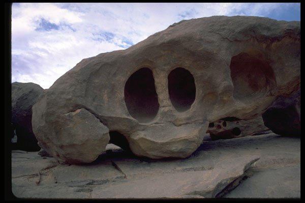 613010 Painted Rocks, Algeria A4 Photo Print