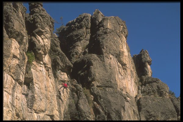 613016 Climbing The Vertical, Utah A4 Photo Print