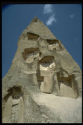 613019 Rooms Carved Into Conical Rock, Cappadocia A4 Photo Print