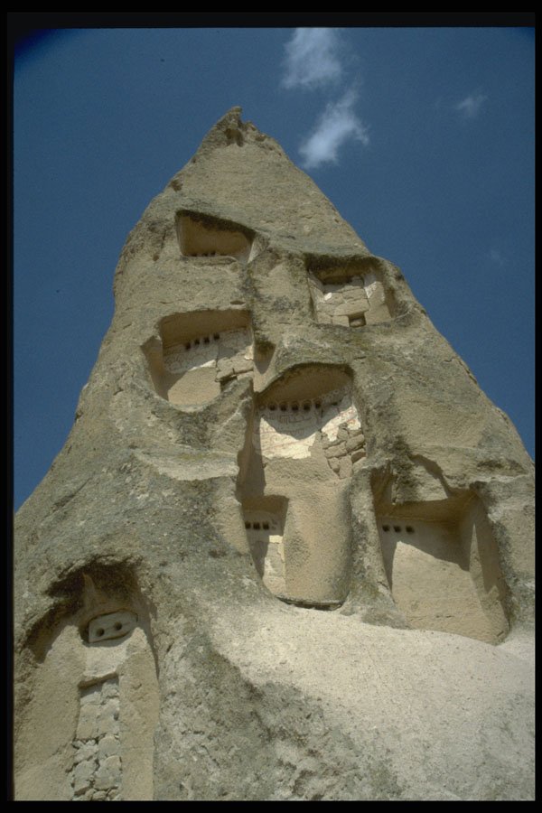 613019 Rooms Carved Into Conical Rock, Cappadocia A4 Photo Print