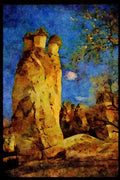 613020 Mushroom topped Rock Formation, Cappadocia A4 Limited Edition Watercolour Print