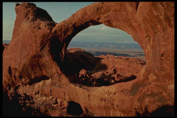 613025 Double Arch, Arches National Park, Utah A4 Photo Print