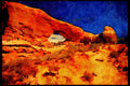 613027 North Window, Arches National Park, Utah A4 Limited Edition Watercolour Print