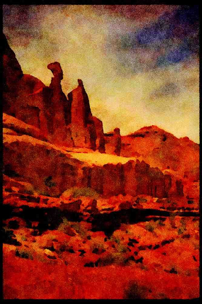 613028 Park Avenue, Arches National Park, Utah A4 Limited Edition Watercolour Print