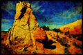 613031 Monolithic Chimney, Kodachrome State Park, Utah A4 Limited Edition Watercolour Print