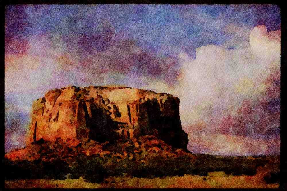613041 Enchanted Mesa, America's Southwest A4 Limited Edition Watercolour Print
