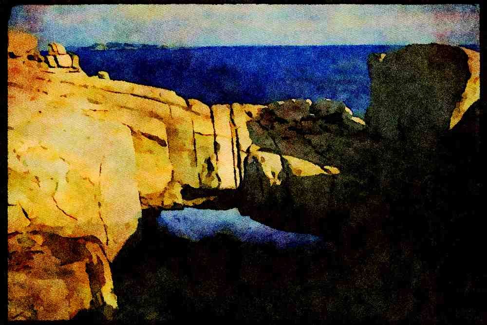 613063 Rock Bridge A4 Limited Edition Watercolour Print