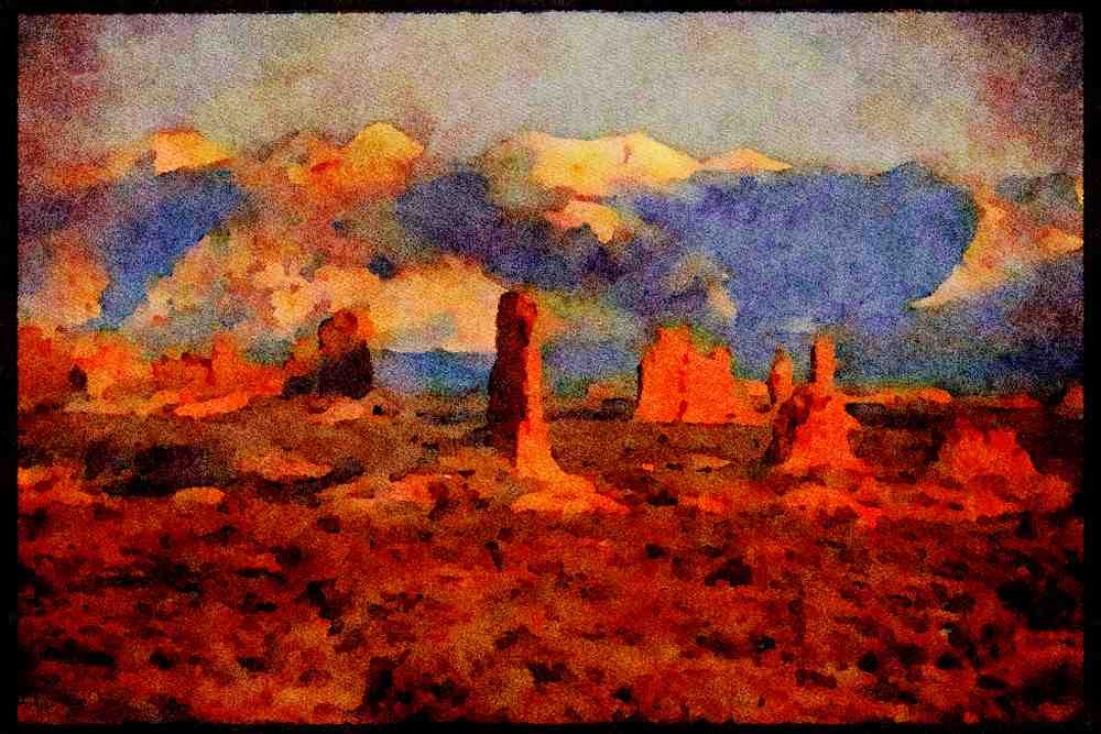 613066 Canyonlands In Utah A4 Limited Edition Watercolour Print