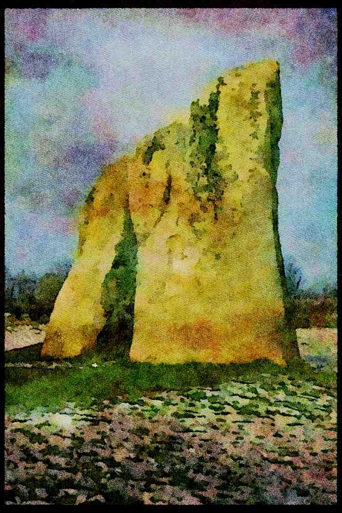 613069 Standing Stones, England A4 Limited Edition Watercolour Print