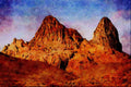 613086 Volcanic Plug With Fluting, Assekrem, Algeria A4 Limited Edition Watercolour Print