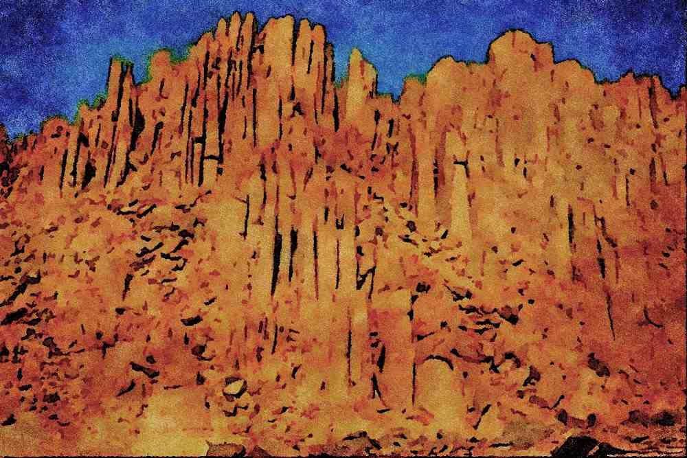 613087 Assekrem, Algeria A4 Limited Edition Watercolour Print