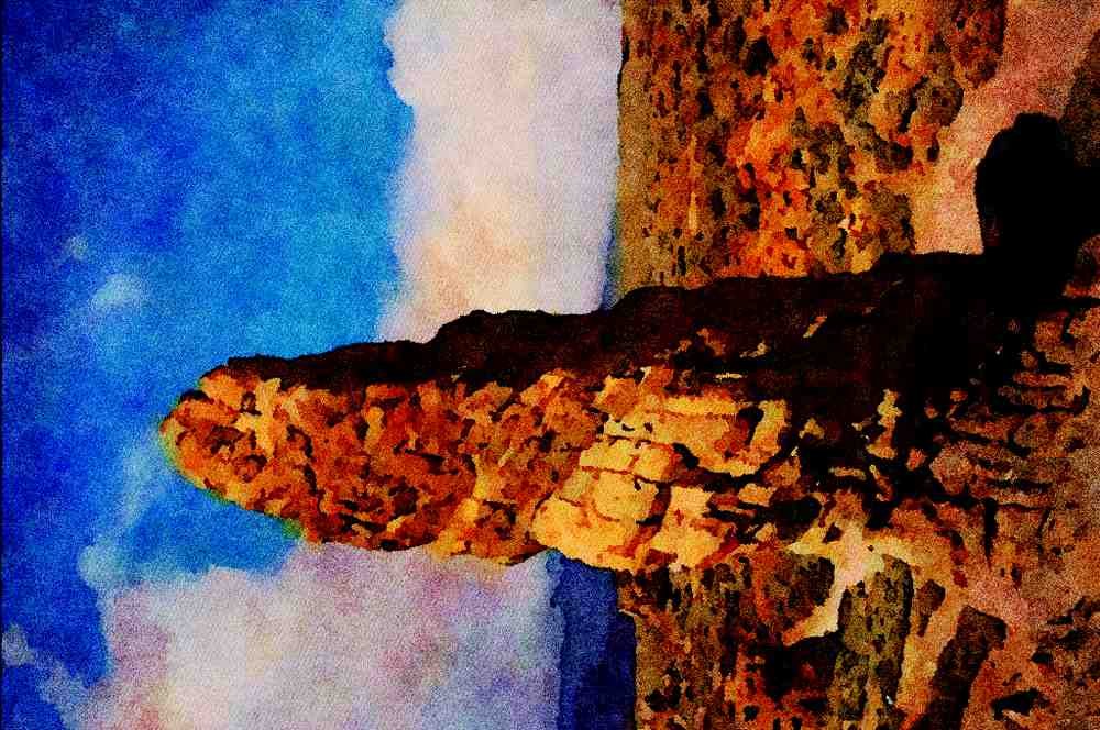 613098 Las Canadas, Del Teide, Tenerife A4 Limited Edition Watercolour Print