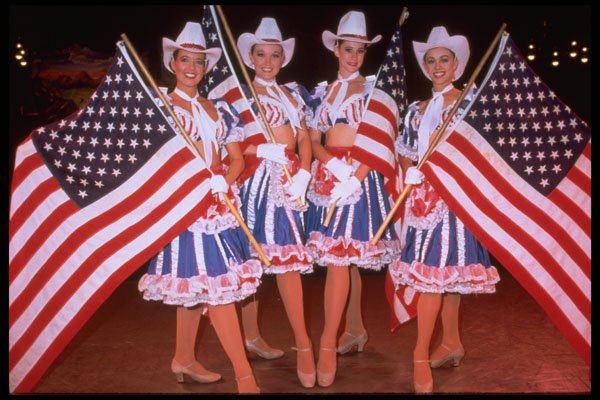 614035 Dance Troupe, Stars And Stripes, Orlando, Florida A4 Photo Print