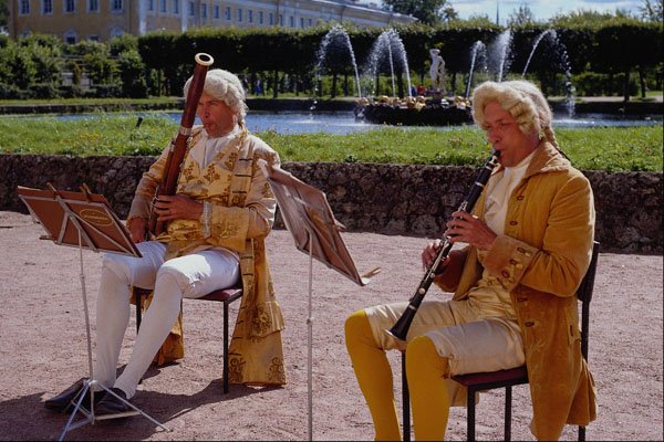 614059 Musicians, Petrodvorets, Russia A4 Photo Print