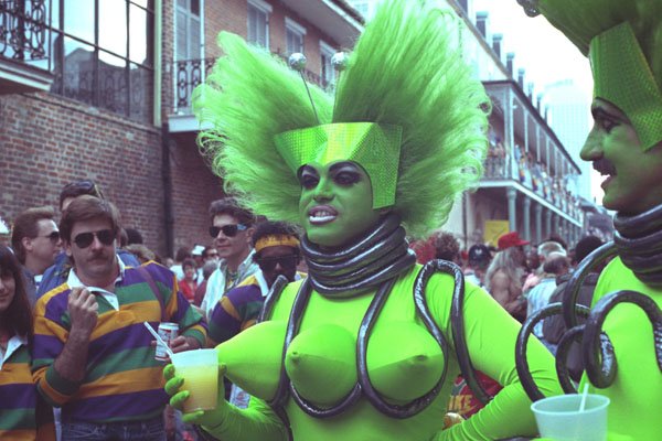 614065 Out Of This World Green Costume A4 Photo Print