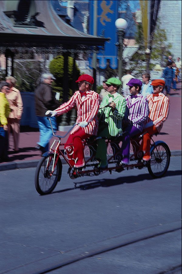 614070 Four man Bicycle A4 Photo Print