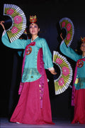 614080 Traditional Fan Dance, South Korea A4 Photo Print