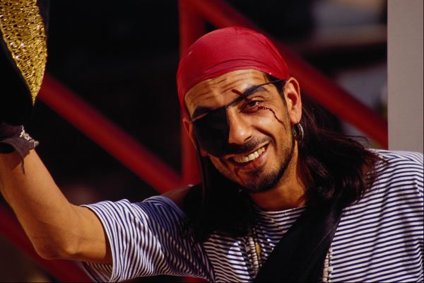 614084 Pirate At Theme Park In Seville, Spain A4 Photo Print