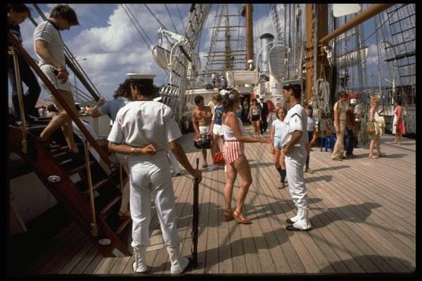 615009 Visitors, Portuguese Tall Ship, Portugal A4 Photo Print