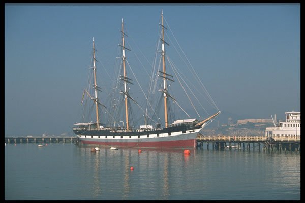 615039 Restored Tall Ship Balcutta , San Francisco, California A4 Photo Print