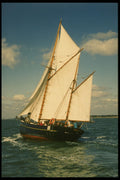 615040 Old Gaffer Tamgaroa , Old Gaffers Race, England A4 Photo Print