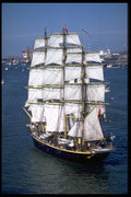 615042 Tall Ships, Amsterdam, Netherlands A4 Photo Print