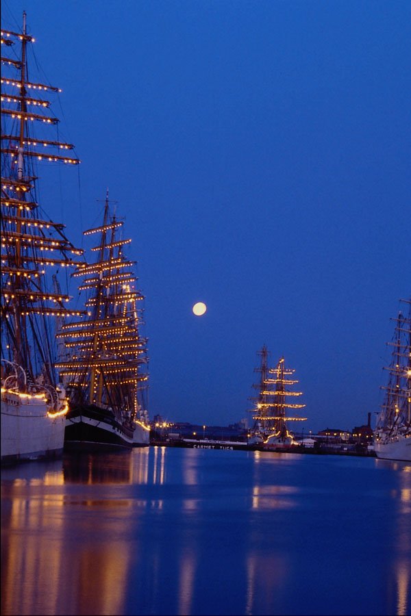 615054 Tall Ships, Wirral Docklands A4 Photo Print