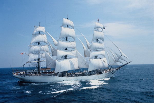 615073 Tall Ship, Atlantic Ocean A4 Photo Print