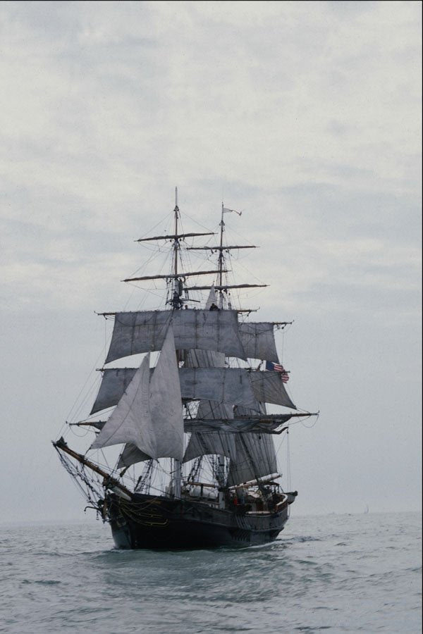 615087 Unicorn Tall Ship A4 Photo Print
