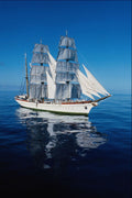 615091 Tall Ship, Atlantic Ocean A4 Photo Print
