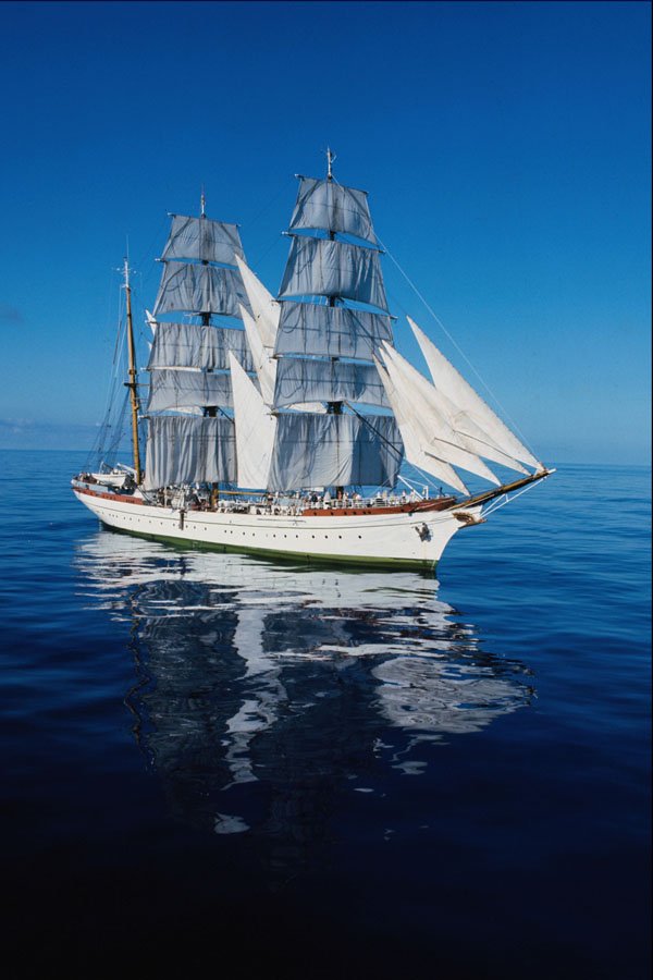 615091 Tall Ship, Atlantic Ocean A4 Photo Print