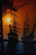 615097 Tall Ships At Anchor, Portsmouth, England A4 Photo Print