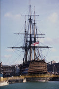 615098 H.M.S. Victory In Dry Dock At Portsmouth, England A4 Photo Print