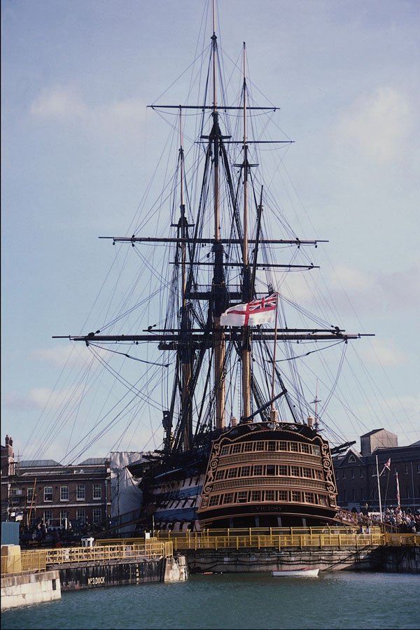 615098 H.M.S. Victory In Dry Dock At Portsmouth, England A4 Photo Print