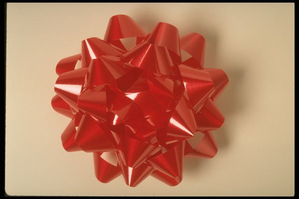616018 Red Bow A4 Photo Print