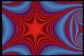 616021 Red Star A4 Photo Print