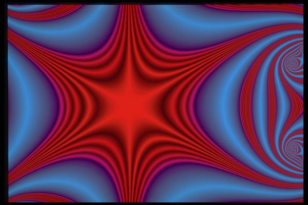 616021 Red Star A4 Photo Print