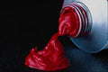 616045 Red Paint A4 Photo Print