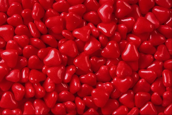 616049 Field Of Candy Hearts A4 Photo Print