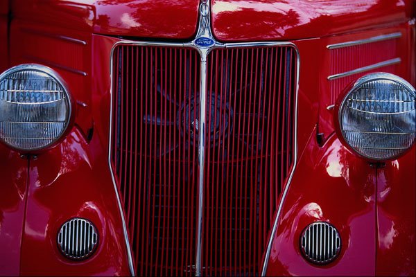 616065 Front end Grill Of Hot Rod A4 Photo Print