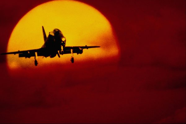 616092 Airplane And Sunset A4 Photo Print
