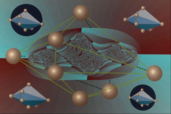 617006 Hexagonal Bipyramids In Orbit A4 Photo Print