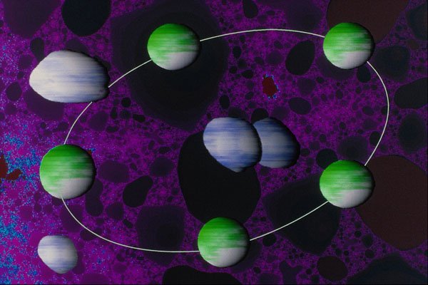 617012 Green Penta ring A4 Photo Print