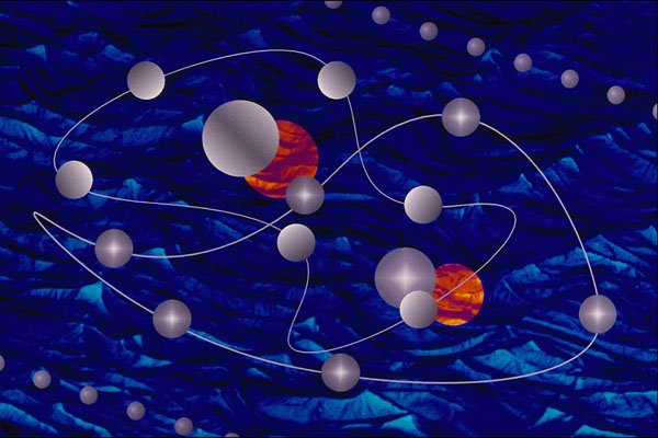 617016 Orbits In A Liquid A4 Photo Print