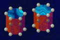 617040 Charges On Two Hexagonal Prisms A4 Photo Print