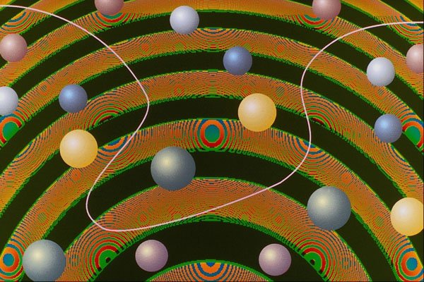 617055 Interference Patterns A4 Photo Print