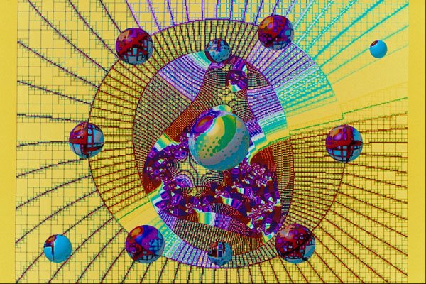 617071 Yellow Space A4 Photo Print