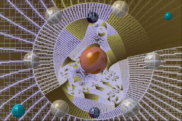 617075 Glass In A Mesh A4 Photo Print