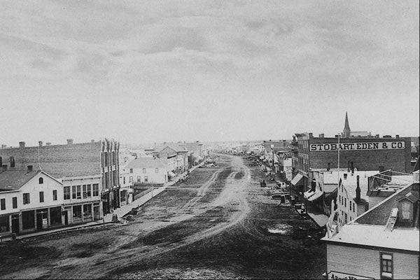 619016 Main Street, Winnipeg, Manitoba, 1879, Photo R. Bell C 33881 A4 Photo Print